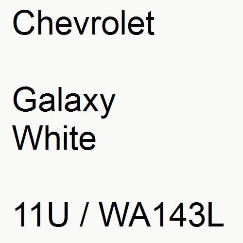 Chevrolet, Galaxy White, 11U / WA143L.